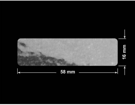 PLOMBA VOID TRANSPARENT POŁYSK SZACHOWNICA KARO D-44AC2 prostokąt 58x16mm