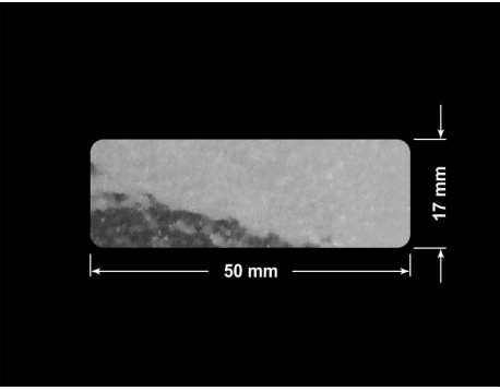 PLOMBA VOID TRANSPARENT POŁYSK SZACHOWNICA KARO D-44AC2 prostokąt 50x17mm