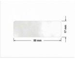 PLOMBA VOID TRANSPARENT POŁYSK SZACHOWNICA KARO D-44AC2 prostokąt 50x17mm