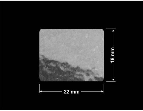 PLOMBA VOID TRANSPARENT POŁYSK SZACHOWNICA KARO D-44AC2 prostokąt 22x18mm