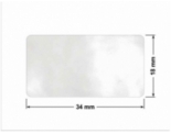 PLOMBA VOID TRANSPARENT POŁYSK SZACHOWNICA KARO D-44AC2 prostokąt 34x18mm