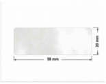 PLOMBA VOID TRANSPARENT POŁYSK SZACHOWNICA KARO D-44AC2 prostokąt 58x20mm