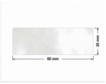 PLOMBA VOID TRANSPARENT POŁYSK SZACHOWNICA KARO D-44AC2 prostokąt 60x20mm