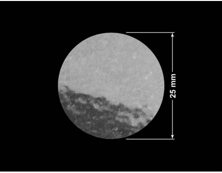 PLOMBA VOID TRANSPARENT POŁYSK SZACHOWNICA KARO D-44AC2 kółko 25mm