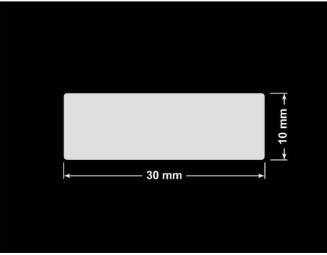 PLOMBA KRUCHA BIAŁA POŁYSK STABILNY PODKŁAD D-2829 prostokąt 30x10mm