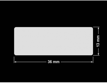 PLOMBA KRUCHA BIAŁA POŁYSK STABILNY PODKŁAD D-2829 prostokąt 36x13mm