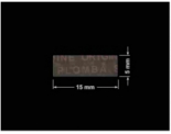 PLOMBA VOID TRANSPARENT POŁYSK PLOMBA SECURITY T-54AY2 prostokąt 15x5mm