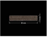 PLOMBA VOID TRANSPARENT POŁYSK PLOMBA SECURITY T-54AY2 prostokąt 30x6mm
