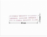 PLOMBA VOID TRANSPARENT POŁYSK PLOMBA SECURITY T-54AY2 prostokąt 30x6mm