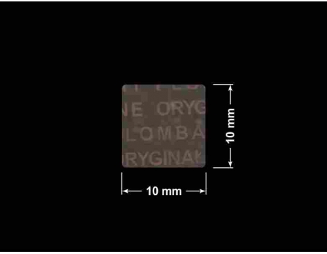 PLOMBA VOID TRANSPARENT POŁYSK PLOMBA SECURITY T-54AY2 kwadrat 10x10mm