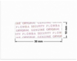 PLOMBA VOID TRANSPARENT POŁYSK PLOMBA SECURITY T-54AY2 prostokąt 30x10mm