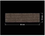 PLOMBA VOID TRANSPARENT POŁYSK PLOMBA SECURITY T-54AY2 prostokąt 38x10mm