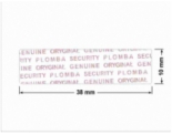 PLOMBA VOID TRANSPARENT POŁYSK PLOMBA SECURITY T-54AY2 prostokąt 38x10mm