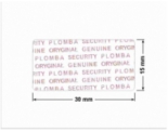 PLOMBA VOID TRANSPARENT POŁYSK PLOMBA SECURITY T-54AY2 prostokąt 30x15mm
