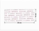 PLOMBA VOID TRANSPARENT POŁYSK PLOMBA SECURITY T-54AY2 prostokąt 38x15mm