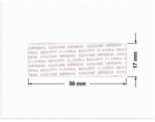 PLOMBA VOID TRANSPARENT POŁYSK PLOMBA SECURITY T-54AY2 prostokąt 50x17mm