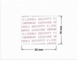 PLOMBA VOID TRANSPARENT POŁYSK PLOMBA SECURITY T-54AY2 prostokąt 22x18mm