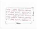 PLOMBA VOID TRANSPARENT POŁYSK PLOMBA SECURITY T-54AY2 prostokąt 34x18mm