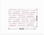 PLOMBA VOID TRANSPARENT POŁYSK PLOMBA SECURITY T-54AY2 prostokąt 30x20mm