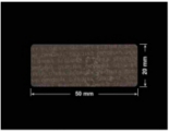 PLOMBA VOID TRANSPARENT POŁYSK PLOMBA SECURITY T-54AY2 prostokąt 50x20mm