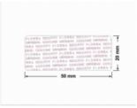 PLOMBA VOID TRANSPARENT POŁYSK PLOMBA SECURITY T-54AY2 prostokąt 50x20mm