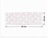 PLOMBA VOID TRANSPARENT POŁYSK PLOMBA SECURITY T-54AY2 prostokąt 60x20mm
