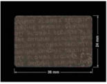PLOMBA VOID TRANSPARENT POŁYSK PLOMBA SECURITY T-54AY2 prostokąt 36x24mm