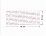 PLOMBA VOID TRANSPARENT POŁYSK PLOMBA SECURITY T-54AY2 prostokąt 58x24mm