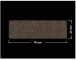 PLOMBA VOID TRANSPARENT POŁYSK PLOMBA SECURITY T-54AY2 prostokąt 76x24mm