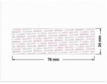 PLOMBA VOID TRANSPARENT POŁYSK PLOMBA SECURITY T-54AY2 prostokąt 76x24mm
