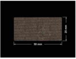 PLOMBA VOID TRANSPARENT POŁYSK PLOMBA SECURITY T-54AY2 prostokąt 50x25mm
