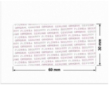 PLOMBA VOID TRANSPARENT POŁYSK PLOMBA SECURITY T-54AY2 prostokąt 60x30mm