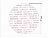 PLOMBA VOID TRANSPARENT POŁYSK PLOMBA SECURITY T-54AY2 kółko 37mm