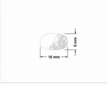 PLOMBA VOID TRANSPARENT POŁYSK OTWARTY OPENED T-54AX2 elipsa 10x6mm