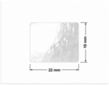 PLOMBA VOID TRANSPARENT POŁYSK OTWARTY OPENED T-54AX2 prostokąt 22x18mm