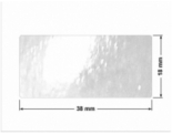 PLOMBA VOID TRANSPARENT POŁYSK OTWARTY OPENED T-54AX2 prostokąt 38x18mm