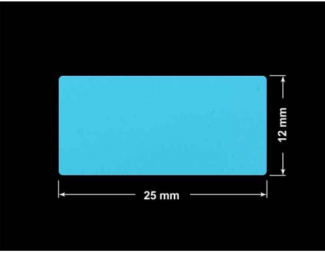 PLOMBA NIEBIESKA MAT VOIDOPEN A-347V3 prostokąt 25x12mm