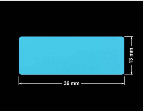PLOMBA NIEBIESKA MAT VOIDOPEN A-347V3 prostokąt 36x13mm