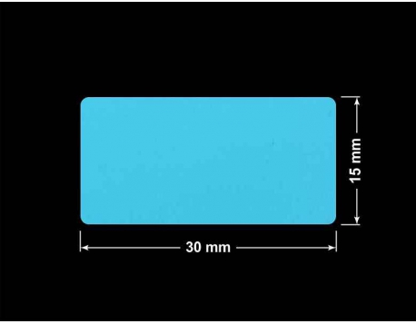 PLOMBA NIEBIESKA MAT VOIDOPEN A-347V3 prostokąt 30x15mm