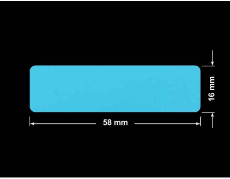 PLOMBA NIEBIESKA MAT VOIDOPEN A-347V3 prostokąt 58x16mm