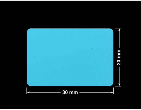 PLOMBA NIEBIESKA MAT VOIDOPEN A-347V3 prostokąt 30x20mm