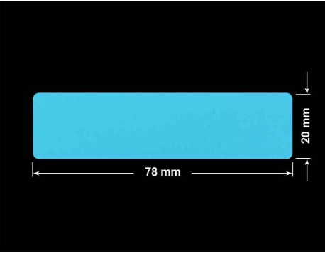 PLOMBA NIEBIESKA MAT VOIDOPEN A-347V3 prostokąt 78x20mm