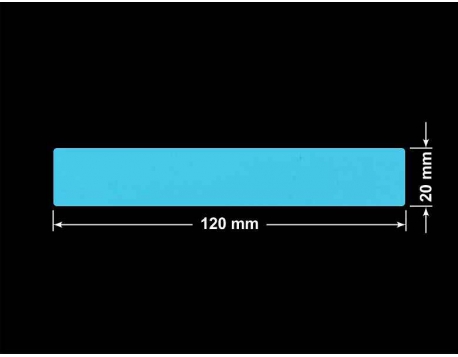 PLOMBA NIEBIESKA MAT VOIDOPEN A-347V3 prostokąt 120x20mm