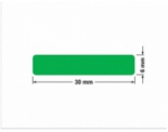 PLOMBA ZIELONA PMS354 MAT VOIDOPEN A-34ZV3 prostokąt 30x6mm