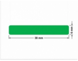 PLOMBA ZIELONA PMS354 MAT VOIDOPEN A-34ZV3 prostokąt 38x6mm