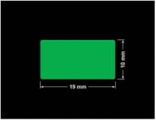 PLOMBA ZIELONA PMS354 MAT VOIDOPEN A-34ZV3 prostokąt 19x10mm