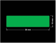 PLOMBA ZIELONA PMS354 MAT VOIDOPEN A-34ZV3 prostokąt 38x10mm