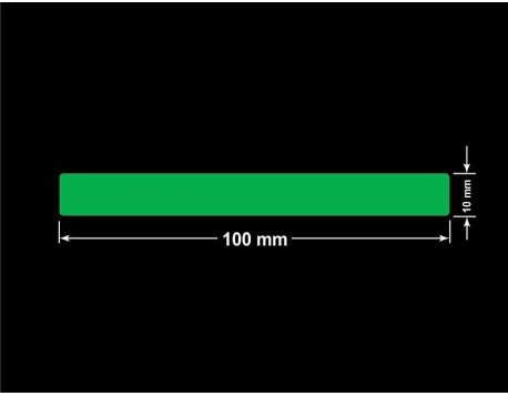 PLOMBA ZIELONA PMS354 MAT VOIDOPEN A-34ZV3 prostokąt 100x10mm