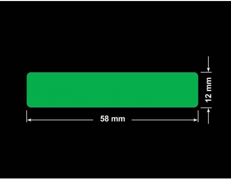 PLOMBA ZIELONA PMS354 MAT VOIDOPEN A-34ZV3 prostokąt 58x12mm
