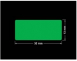 PLOMBA ZIELONA PMS354 MAT VOIDOPEN A-34ZV3 prostokąt 30x13mm